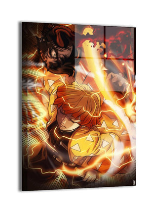 Zenitsu Wall Art & Posters | Demon Slayer Prints | Snapping Turtle Gallery - Snapping Turtle Gallery