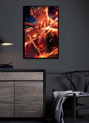 Zoro Wall Art | One Piece Ultra-HD Acrylic, Metal & Canvas Print - Snapping Turtle Gallery