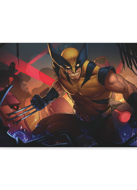 Adamantium Onslaught Wolverine and Sentinels Marvel canvas wall art