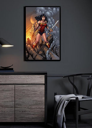 Wonder Woman Aegis of Themyscira Acrylic wall art by Emma J. Jones