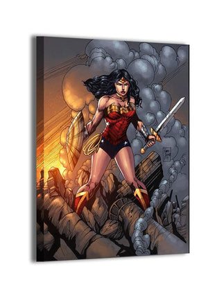 Wonder Woman Aegis of Themyscira Canvas wall art by Emma J. Jones