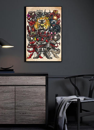 Alien Bond Mayhem Venomverse ensemble Marvel wall art 3 by Jeff Benitez
