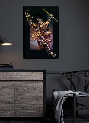 Alien Hunter Wall Art Acrylic Print, Premium Wall Art by Snapping Turtle Gallery