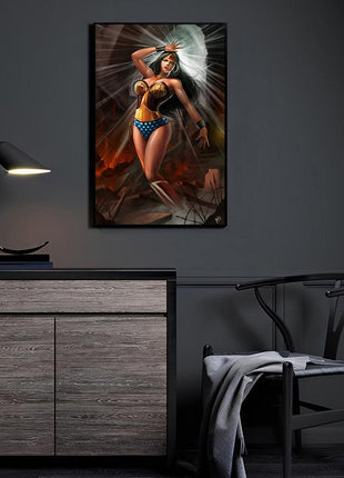 Wonder Woman acrylic wall art by Wizyakuza (Ceasar)