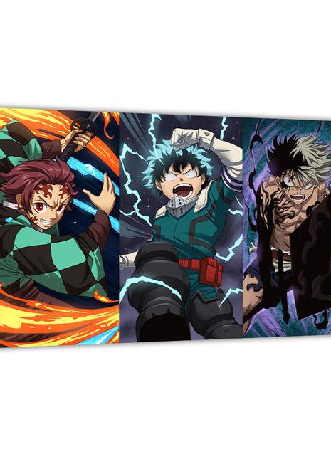 Anime Worlds Collide Wall Art Acrylic Print, Premium Wall Art by Snapping Turtle Gallery