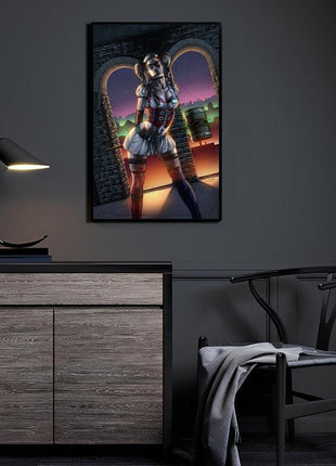 Harley Quinn Arkham Siren Wall Art acrylic print by Geebo Vigonte