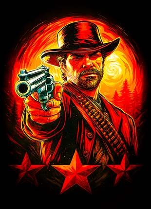 Arthur Morgan Red Dead Redemption wall art in Acrylic, Canvas and Metal