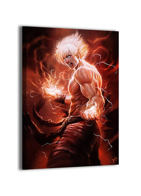 Ascension of the Saiyan Wall Art Acrylic Print, Premium Wall Art by Snapping Turtle Gallery