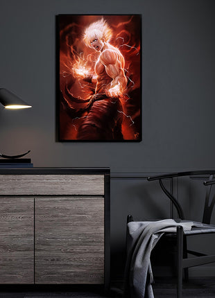 Ascension of the Saiyan Wall Art Acrylic Print, Premium Wall Art by Snapping Turtle Gallery