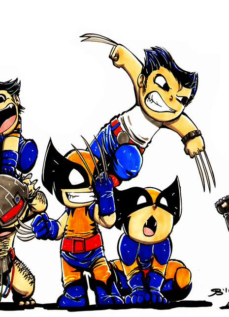 Wolverine X-23 Chibi Woven Blanket | Marvel X-Men Premium Cotton Throw - Snapping Turtle Gallery