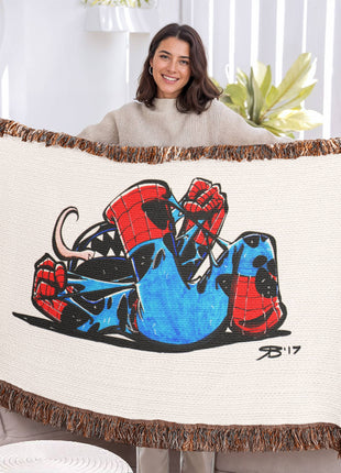 Spider-Man Venom Chibi Woven Blanket | Marvel Premium Cotton Throw - Snapping Turtle Gallery