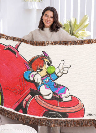 D.Va Overwatch Chibi Blanket | Gaming Woven Throw - Snapping Turtle Gallery