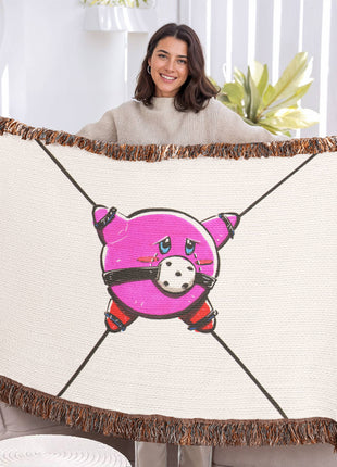Kirby Chibi Blanket | Nintendo Woven Throw - Snapping Turtle Gallery