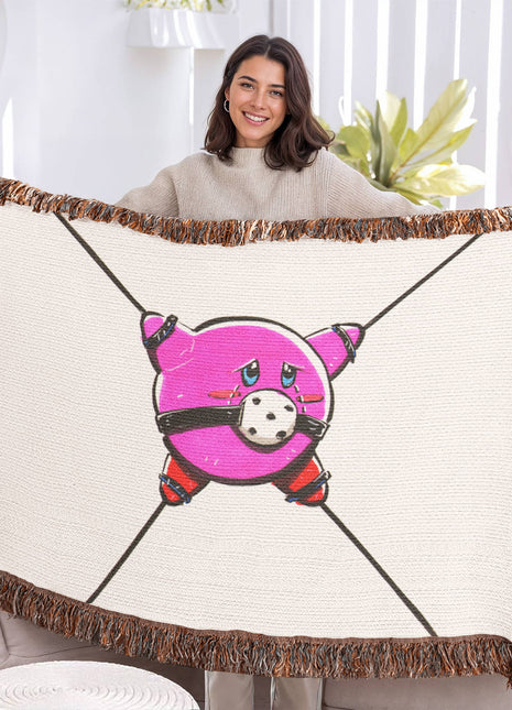 Kirby Chibi Blanket | Nintendo Woven Throw - Snapping Turtle Gallery