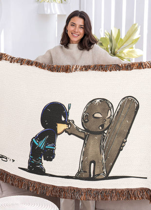 Silver Surfer Black Bolt Chibi Blanket | Marvel Woven Throw - Snapping Turtle Gallery