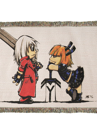 Dante Magik Chibi Blanket | Devil May Cry x Marvel Woven Throw - Snapping Turtle Gallery