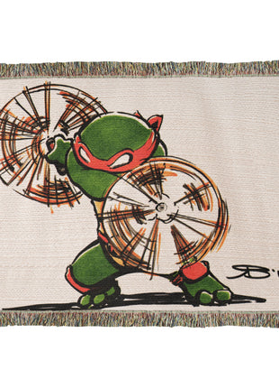 Michelangelo TMNT Chibi Blanket | Ninja Turtles Woven Throw - Snapping Turtle Gallery