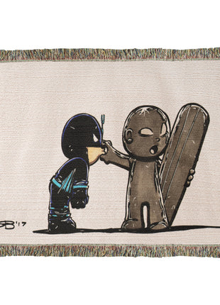 Silver Surfer Black Bolt Chibi Blanket | Marvel Woven Throw - Snapping Turtle Gallery