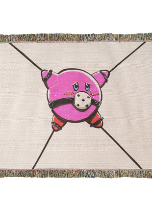 Kirby Chibi Blanket | Nintendo Woven Throw - Snapping Turtle Gallery