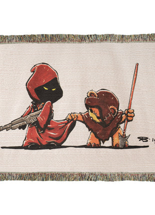 Ewok Jawa Chibi Blanket | Star Wars Woven Throw - Snapping Turtle Gallery