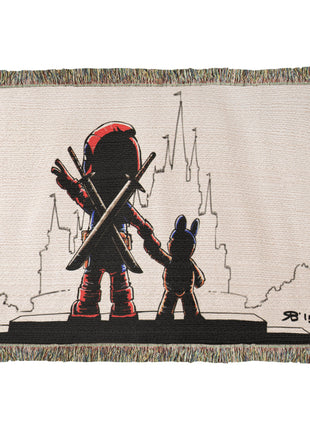 Deadpool Disney Chibi Blanket | Marvel Woven Throw - Snapping Turtle Gallery