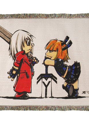 Dante Magik Chibi Blanket | Devil May Cry x Marvel Woven Throw - Snapping Turtle Gallery