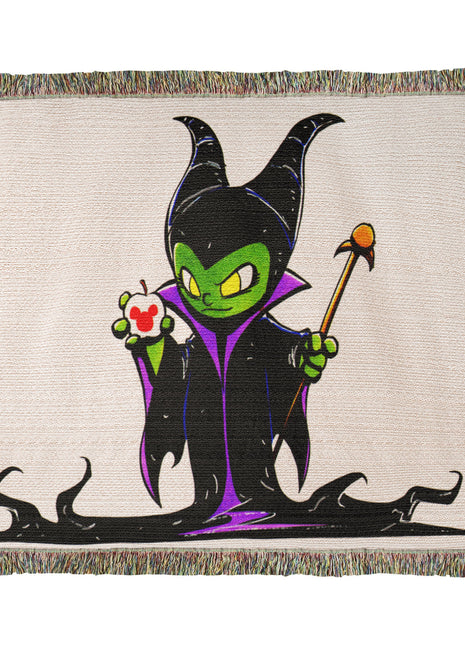Maleficent Chibi Blanket | Disney Villain Woven Throw - Snapping Turtle Gallery