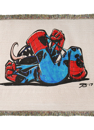Spider-Man Venom Chibi Woven Blanket | Marvel Premium Cotton Throw - Snapping Turtle Gallery