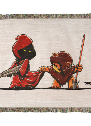 Ewok Jawa Chibi Blanket | Star Wars Woven Throw - Snapping Turtle Gallery