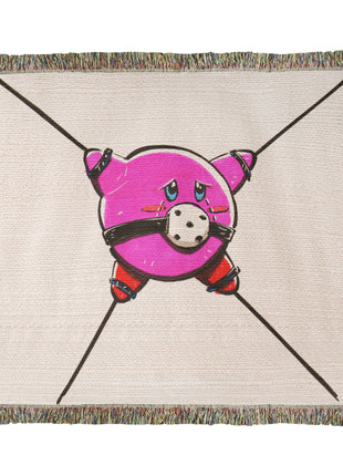 Kirby Chibi Blanket | Nintendo Woven Throw - Snapping Turtle Gallery