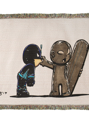 Silver Surfer Black Bolt Chibi Blanket | Marvel Woven Throw - Snapping Turtle Gallery
