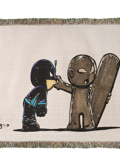 Silver Surfer Black Bolt Chibi Blanket | Marvel Woven Throw - Snapping Turtle Gallery