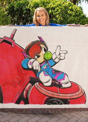 D.Va Overwatch Chibi Blanket | Gaming Woven Throw - Snapping Turtle Gallery