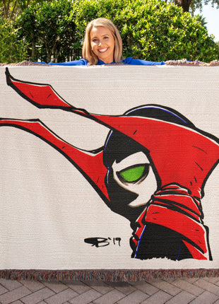Spawn Chibi Woven Blanket | Image Comics Premium Cotton Throw - Snapping Turtle Gallery