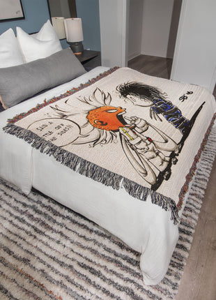 Storm Edward Scissorhands Chibi Woven Blanket | Marvel Cotton Throw, Shop Storm & Edward Scissorhands chibi Marvel woven blanket. 100% cotton loom-woven throw, 3 sizes. No peeling, no fading. Fast US shipping. Order yours today., [-Snapping Turtle Gallery