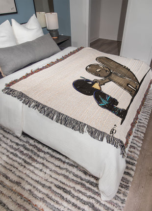 Silver Surfer Black Bolt Chibi Blanket | Marvel Woven Throw - Snapping Turtle Gallery