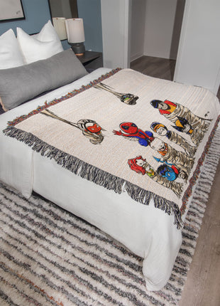 Spider-Man X-Men Chibi Woven Blanket | Marvel Premium Cotton Throw - Snapping Turtle Gallery