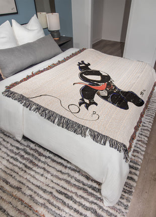 Web Swing Chaos Woven Blanket