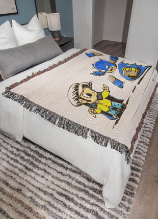 Law Batman Chibi Blanket | One Piece x DC Woven Throw - Snapping Turtle Gallery