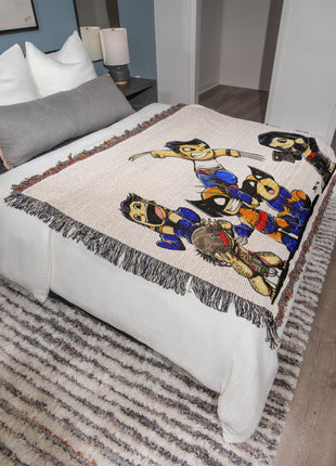 Wolverine X-23 Chibi Woven Blanket | Marvel X-Men Premium Cotton Throw - Snapping Turtle Gallery