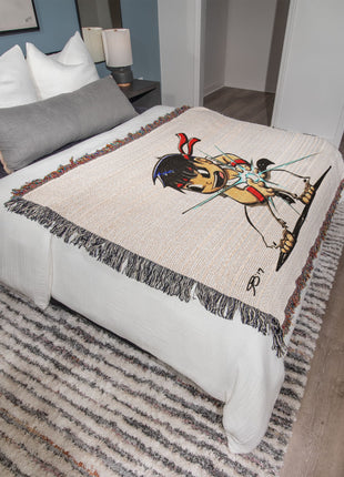 Ryu Blanket | Street Fighter Chibi Woven Throw 50x60 - Snapping Turtle Gallery