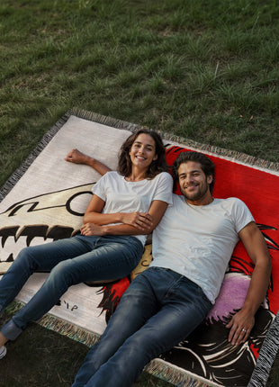 Bankai and Chill Woven Blanket
