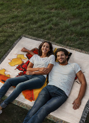 X Marks the Spot Woven Blanket