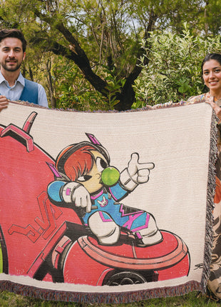 D.Va Overwatch Chibi Blanket | Gaming Woven Throw - Snapping Turtle Gallery