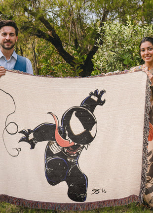 Web Swing Chaos Woven Blanket