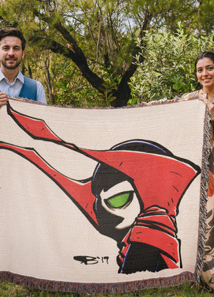 Spawn Chibi Woven Blanket | Image Comics Premium Cotton Throw - Snapping Turtle Gallery