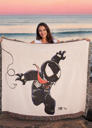 Web Swing Chaos Woven Blanket
