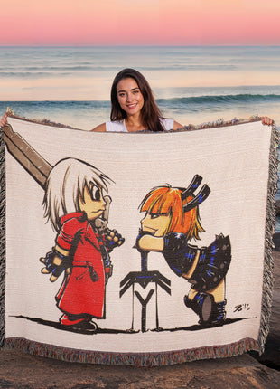 Dante Magik Chibi Blanket | Devil May Cry x Marvel Woven Throw - Snapping Turtle Gallery