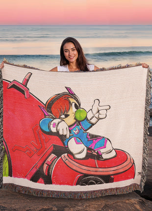D.Va Overwatch Chibi Blanket | Gaming Woven Throw - Snapping Turtle Gallery