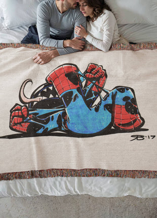 Spider-Man Venom Chibi Woven Blanket | Marvel Premium Cotton Throw - Snapping Turtle Gallery